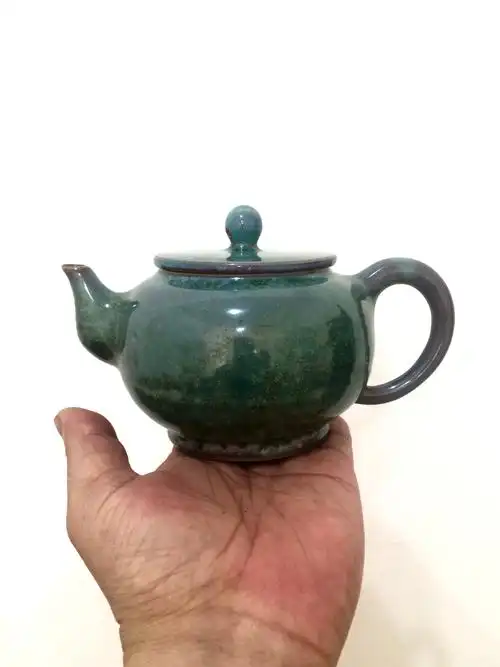 全手工钧瓷壶