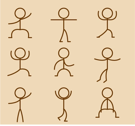 火柴人格斗简笔画 火柴人格斗简笔画图片