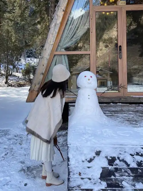 季节08白色粉色的浅色在冬天尤其温柔毛毛袖/厚围巾/毛手套/格纹裙