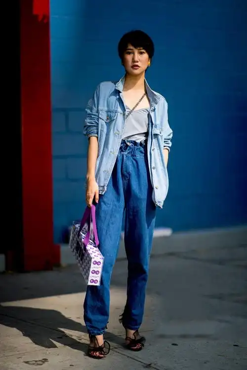 2019春夏时装周潮人街拍,前卫摩登趣味还不够原来够拉风才算酷