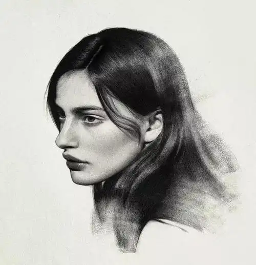 超细腻的素描头像,太喜欢了