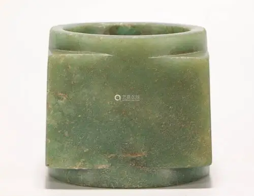 tianhestonejadeornamentfromhan汉代天河石玉琮