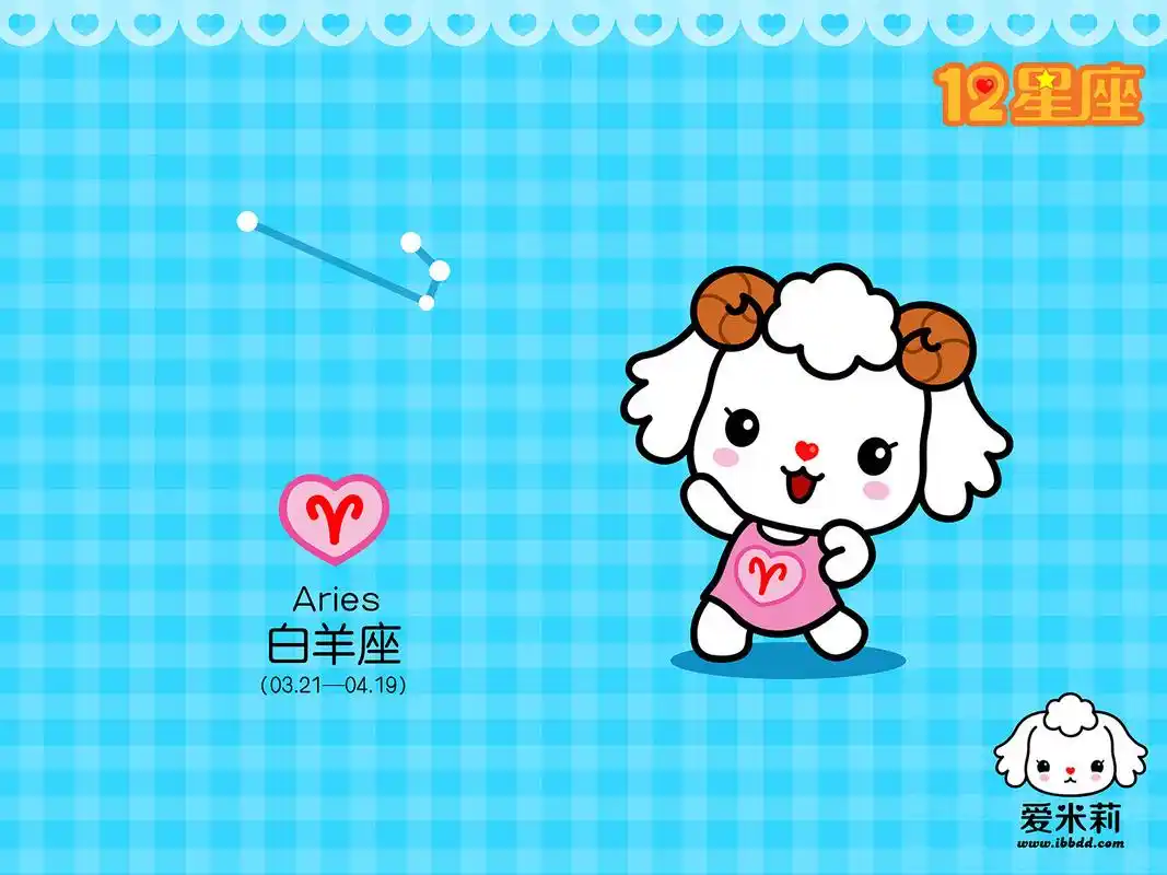 可爱的卡通形象之十二星座创意个性图片桌面壁纸