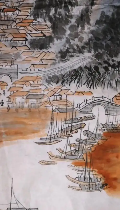 中国画#小桥流水人家