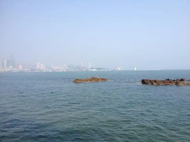 海边还是很美的～ 瞬间就爱上了青岛～ 青岛美墅假期酒店21号海边别墅