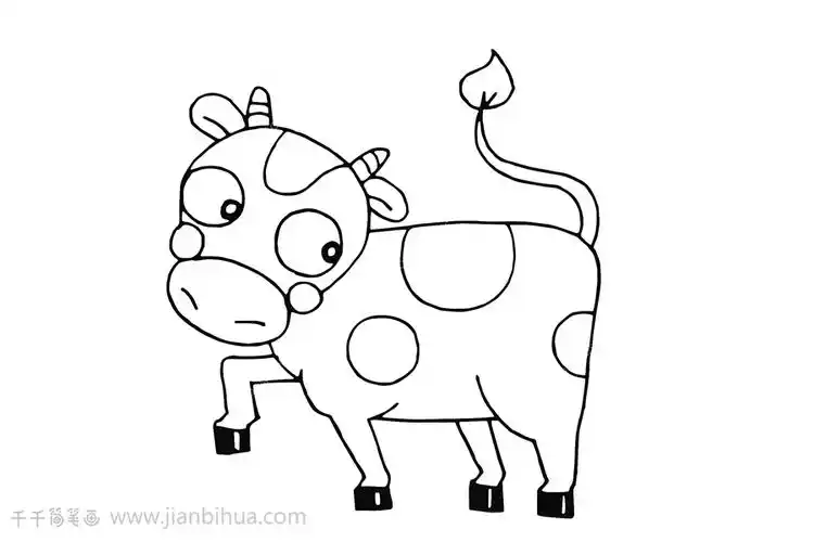 牛的简笔画画法大全