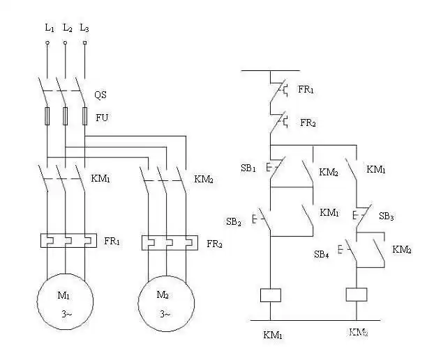 新人电工学经典电路,顺起逆停电路图,用最简单方式来学