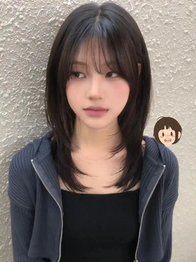 大脸 女生一定要试试的锁骨发发型方圆脸的救修容显 脸小!