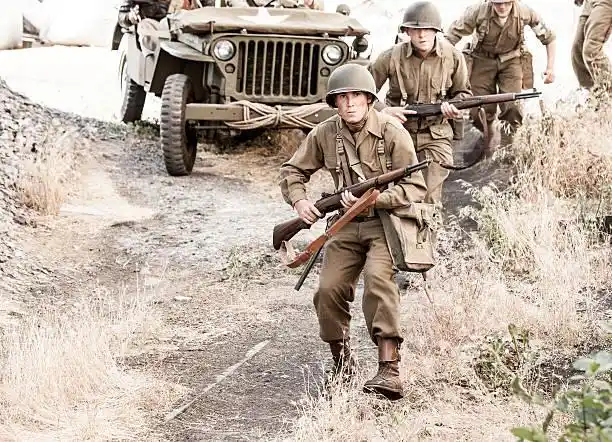 二战美军天天土豪金,步兵武器弹药随便带,只要大家背得动