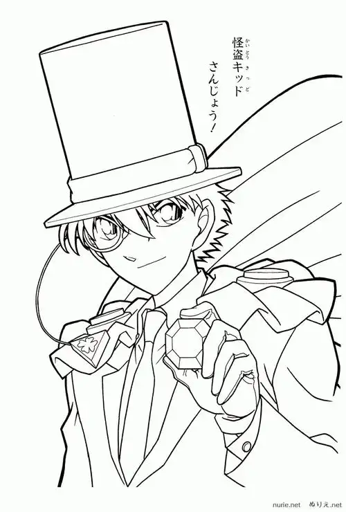 绘画技能分享|线稿分享第85期——《名侦探柯南》原画集