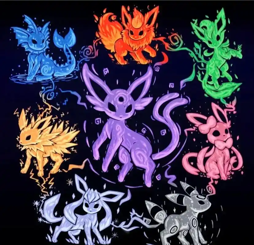 伊布家族来了#精灵宝可梦 #神奇宝贝 #口袋妖怪 #伊布家族 - 抖音