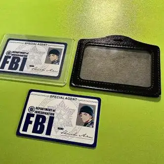 fbi证件自印赤井秀一fbi证件照活动期间再黑证件夹限时套装买一送一送