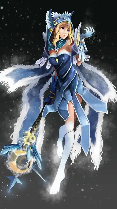 dota2# 继续来套冰女 分辨率依次为1080p,750