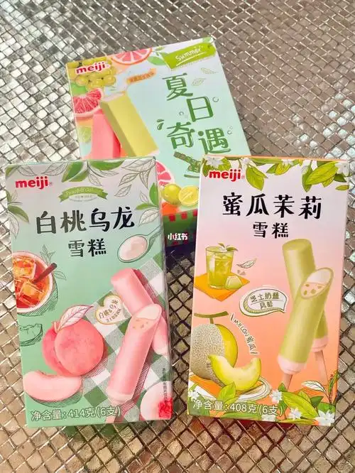 山姆超市必买06明治白桃乌龙雪糕