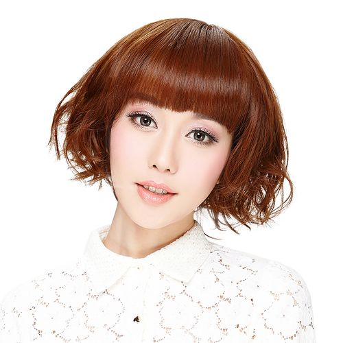 娇滴(cutie) 娇滴滴 假发 萝莉短发女生短卷发 可爱齐刘海蓬松梨花