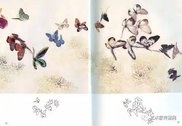 画蝶三剑客的工笔蝴蝶欣赏|画家|百蝶图|张大千|工笔画|齐白石_网易