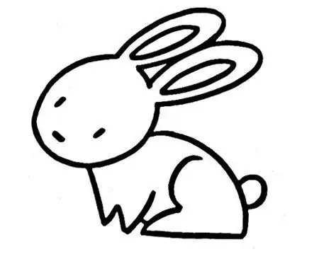 可爱小兔子怎么画小兔子简笔画画法十二生肖小兔子简笔画画画步骤简单