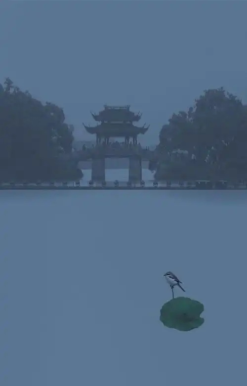 烟雨西湖