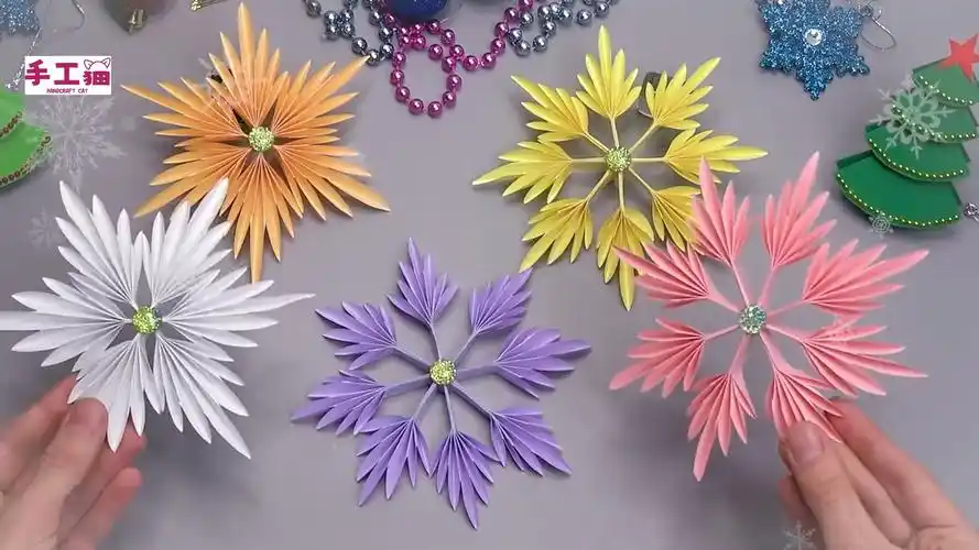 简单亲子儿童折纸创意手工教程可爱花朵diy