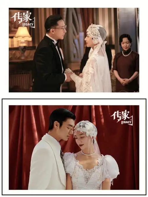 拍了传家吴谨言同款复古婚纱照