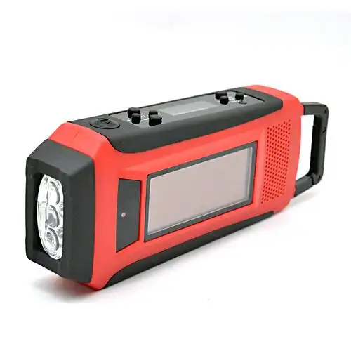 手摇充电宝小手电筒收音机发电应急灯多功能家庭物资手电筒