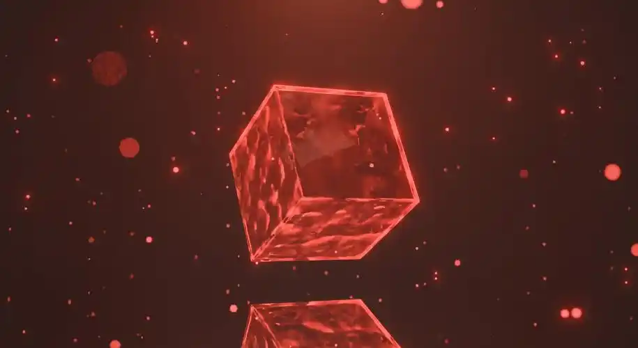 wallpaperengine红色水晶方块3d动态壁纸