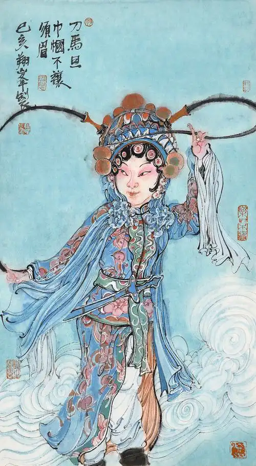 刀马旦|纯艺术|绘画|李翔峰羽 - 原创作品 - 站酷 (zcool)