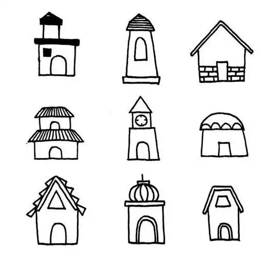 81种房子的画法简笔画图片