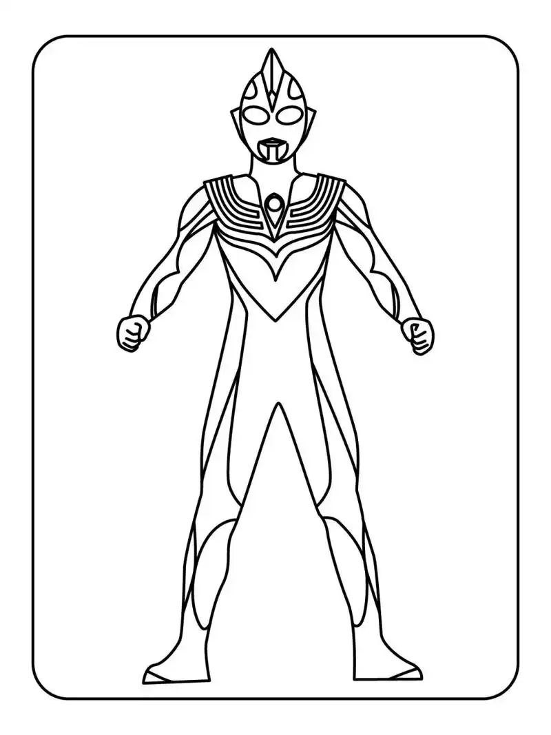 奥特曼幼儿涂色简笔画素材 | 100张可分享� ⭐用绘画的方式培养