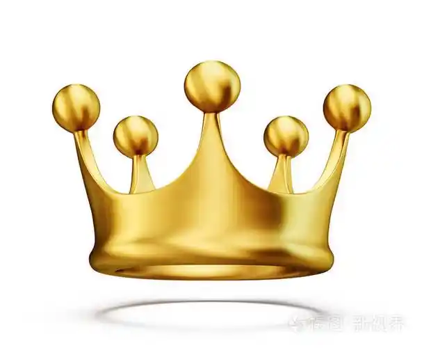 孤立在白色背景上的金色皇冠