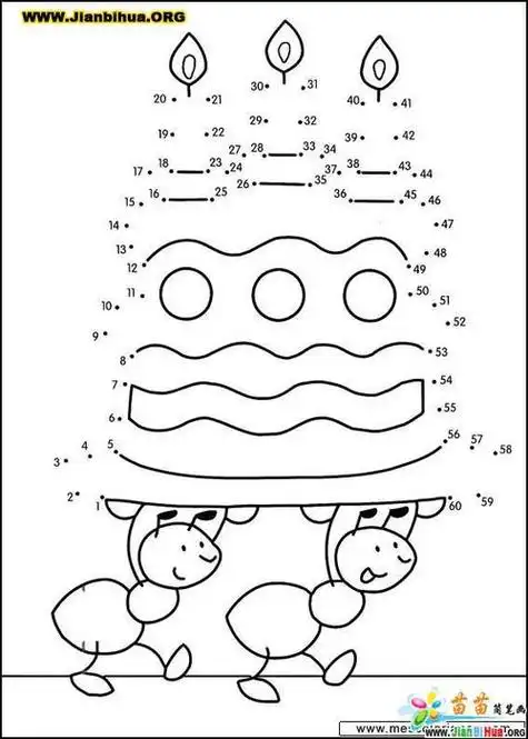 数字填充简笔画