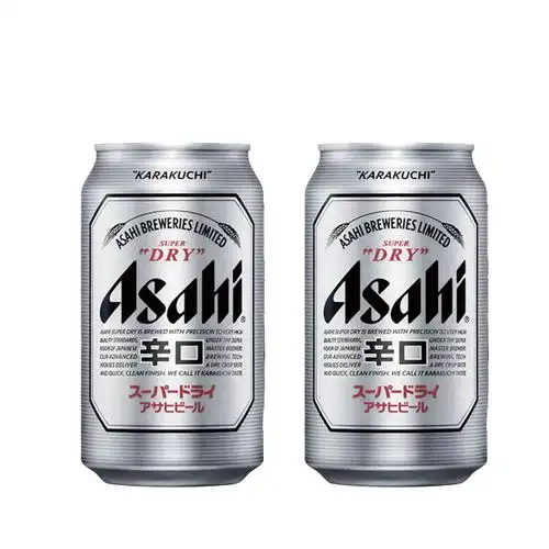 啤酒asahi朝日330mlx24超爽系列生啤听装啤酒