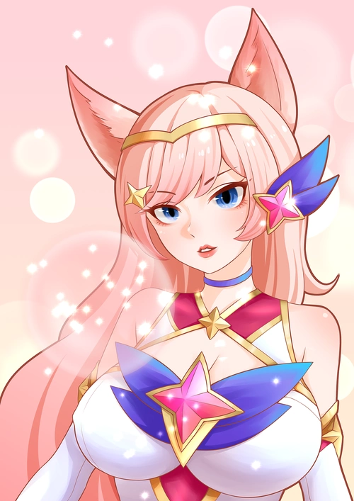 星之守护者阿狸|插画|游戏原画|cataro - 原创作品 - 站酷 (zcool)