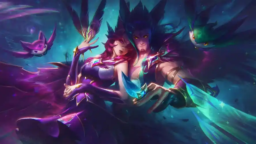 英雄联盟lol新皮肤星之守护者洛和霞壁纸