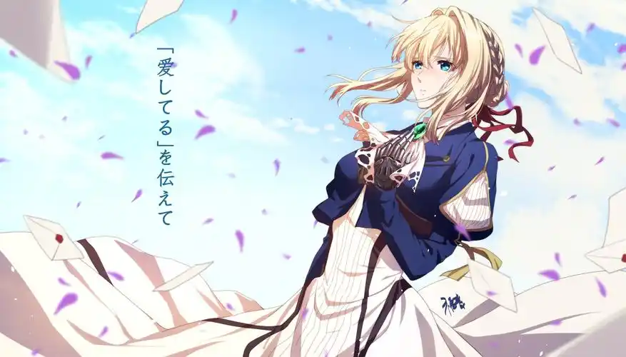 aqua_eyes blonde_hair braids clouds dress gogatsu