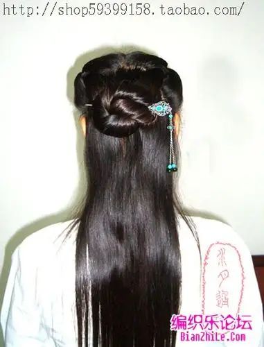 古装发型教程图解:简易古装基础盘发教程_汉服_汉服摄影_汉服婚礼