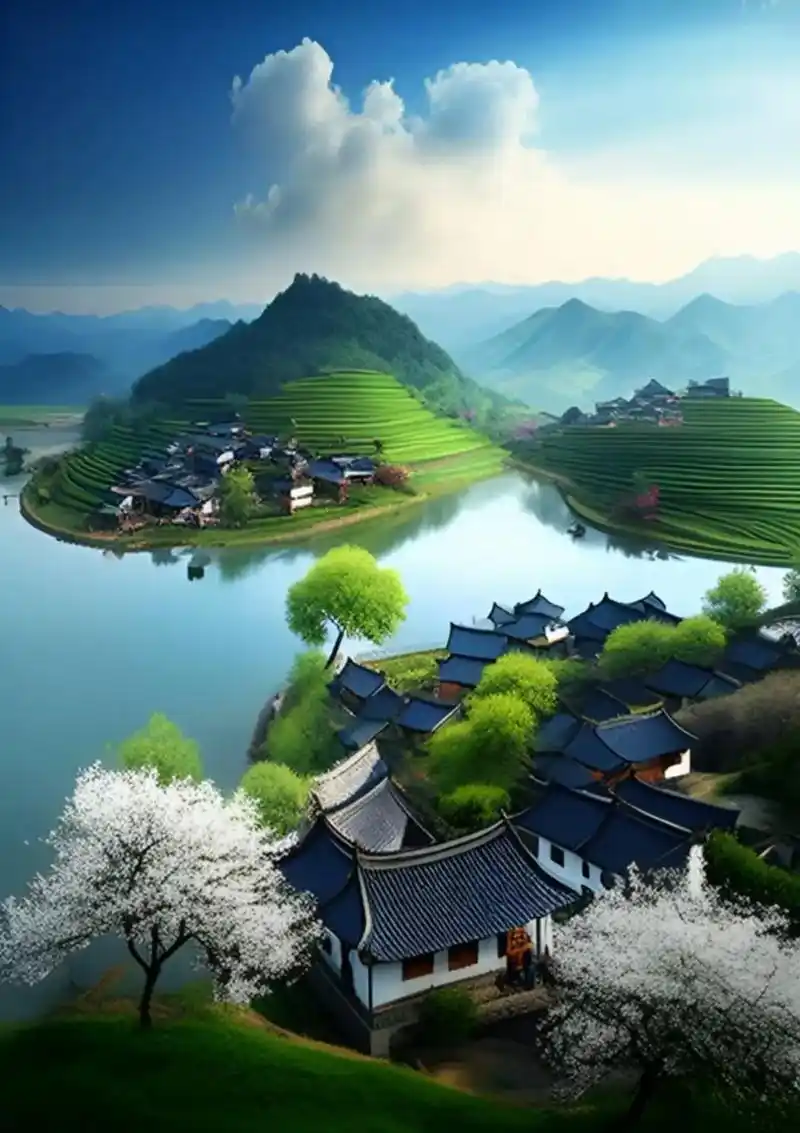 人间仙境美如画 #令人一眼惊艳的中国美景 #大山深处自然美 - 抖音