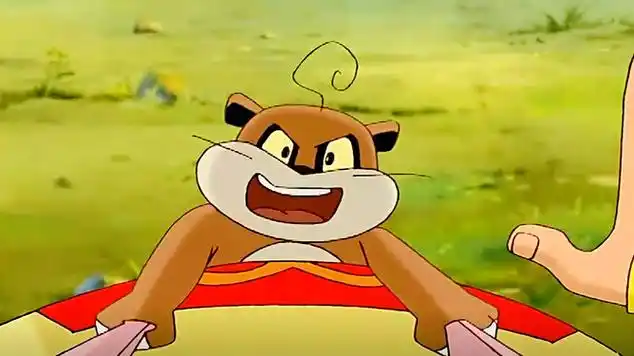 哪吒传奇小猪熊太可爱在哪吒身上不下来