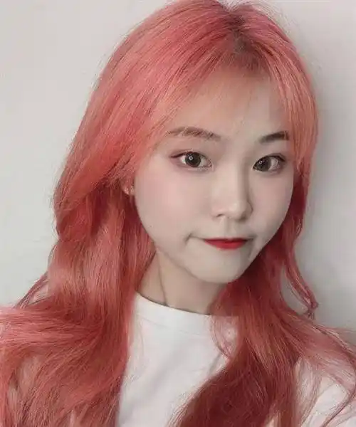 流行的染发颜色,橘粉与克莱因蓝,可甜可盐还可欲._精灵_蓝色_橙色