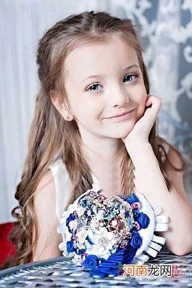 九岁儿童长发发型图片 长发发型设计图片(女童)