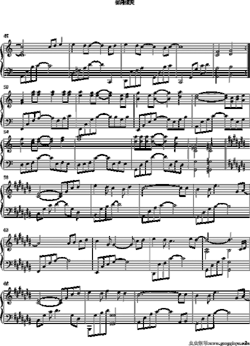 野种子 修改版 陈文媛 钢琴谱 五线谱