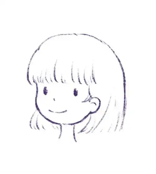 儿童简笔画女孩半侧面头部画法教程