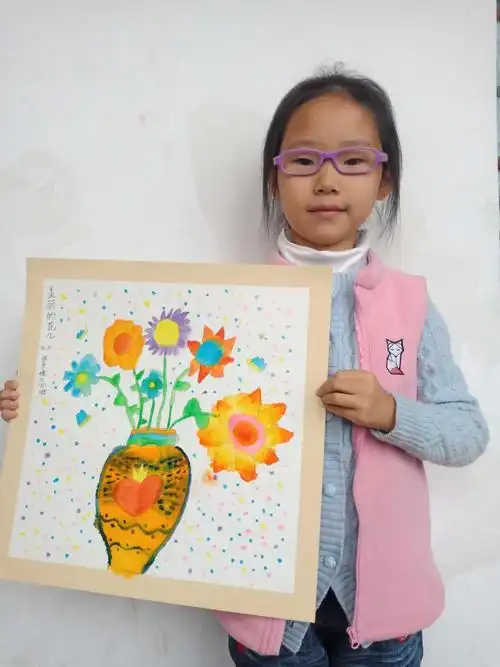 三年级水彩画花卉作品集