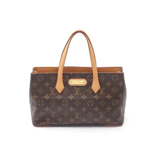 日本直邮中古lv路易威登wilshirepm老花手提包通用款女包