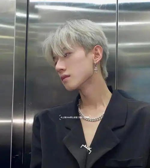 2021男生发色推荐银灰色男生必染发色银