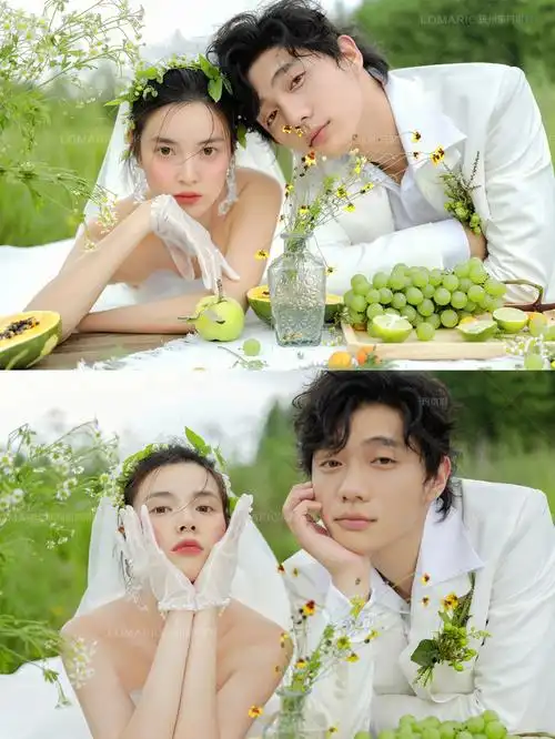 谁能拒绝这样的小清新婚纱照71甜分爆表