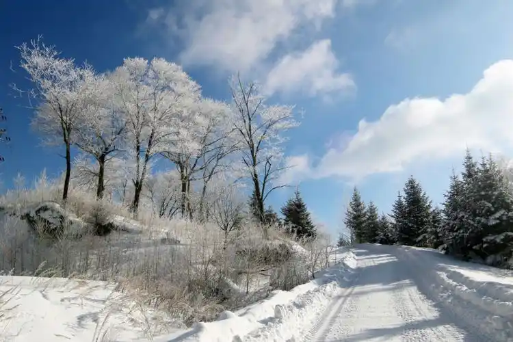 吉林省白山市江源和临江的雪景____一个人的旅行