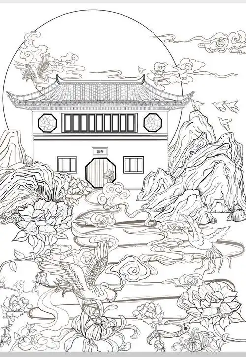 中国风插画线稿|插画|艺术插画|温幼凝 - 原创作品 - 站酷 (zcool)