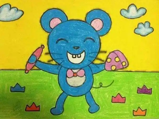 大班简笔画带颜色示范画精美的儿童画范画图片大全 - 毛毛简笔画