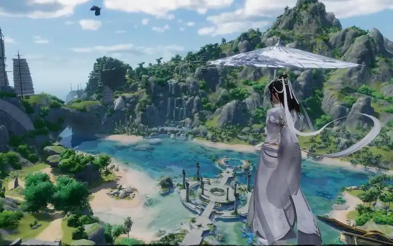 【剑网3重制版】蓬莱轻功教学过场 挺好看的